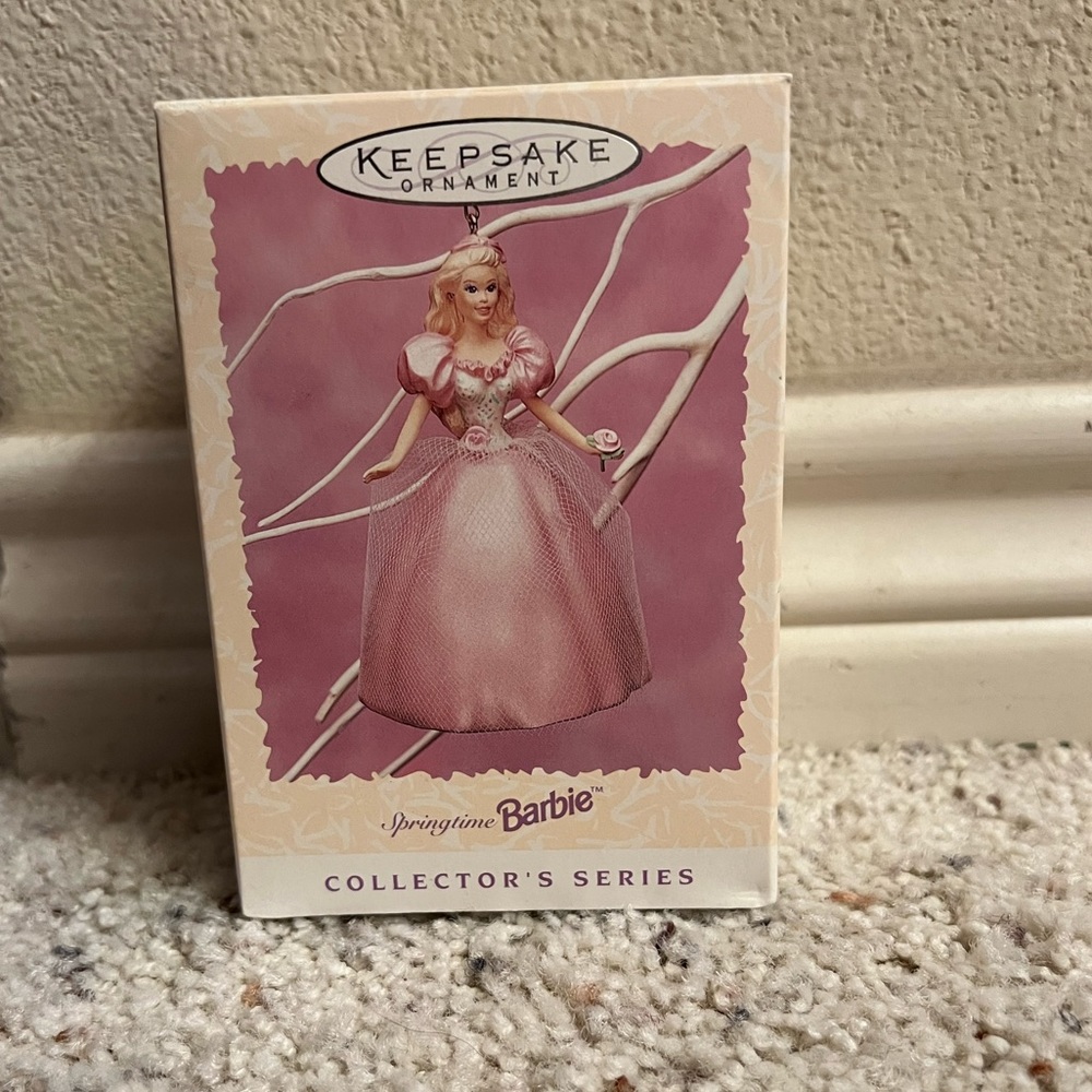 1996 Hallmark Keepsake Ornament Springtime Barbie Ornament